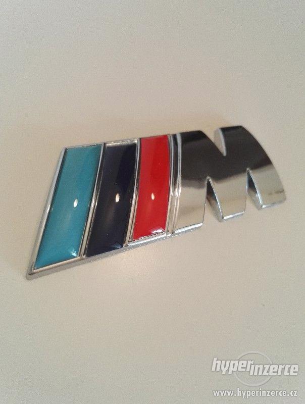 3D znak,logo BMW M Power kovový chrom - foto 1