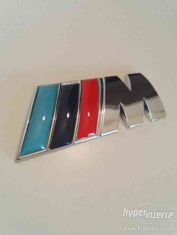 3D znak,logo BMW M Power kovový chrom - foto 1