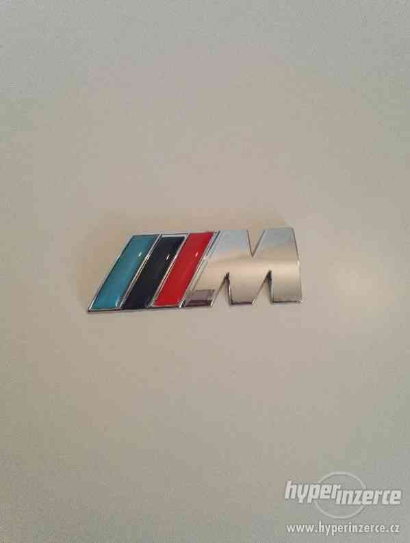 3D znak,logo BMW M Power kovový chrom - foto 2