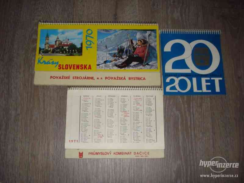retro stolní kalendáře - foto 1