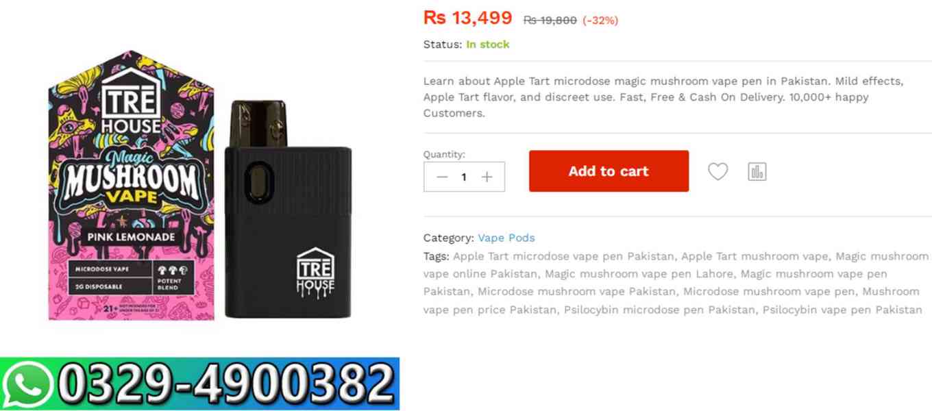 Apple Tart Microdose Magic Mushroom Vape Pen In Sargodha