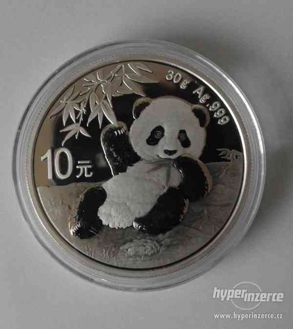 Stříbrná mince Čínská Panda 2020, o váze 30 gr. - foto 1