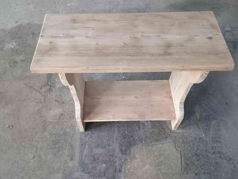 smrková stolička / botník - foto 4