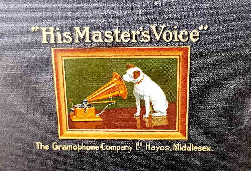 His Master’s Voice - starožitný gramofon na kliku - foto 7