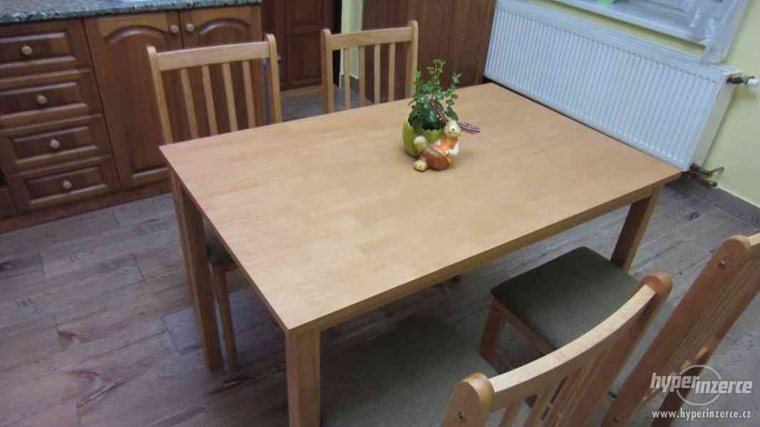 Jídelní stůl + 4 židle DUB - DOPRAVA ZDARMA - foto 7