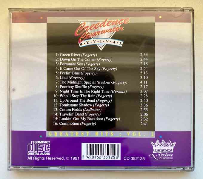 CD Creedence Clearwater Revival - Greatest Hits Vol. 2 - foto 3