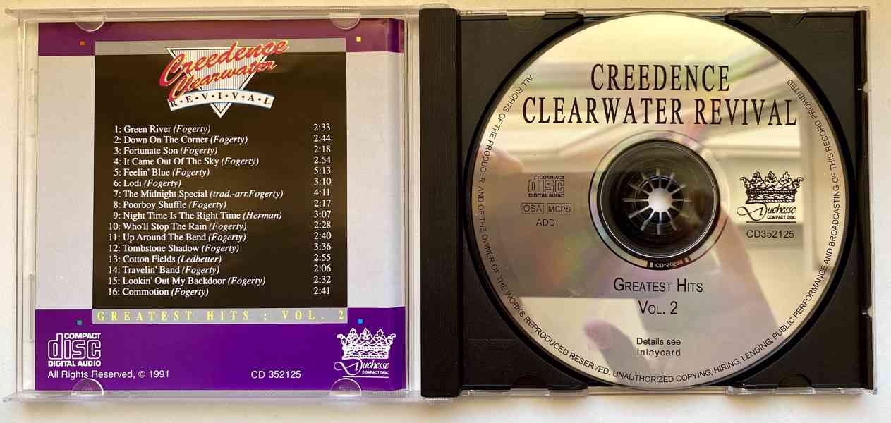 CD Creedence Clearwater Revival - Greatest Hits Vol. 2 - foto 2