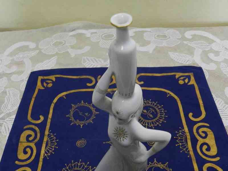 Stojící Dívka s Amforou Akt Brusel Lesov Czechoslovakia  - foto 3