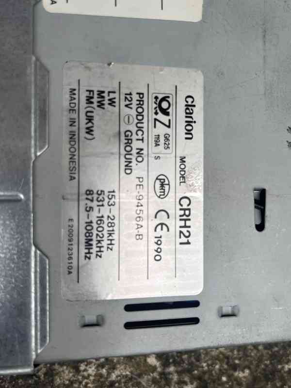Autoradio CLARION CRH21 - retro, plně funkční - foto 8
