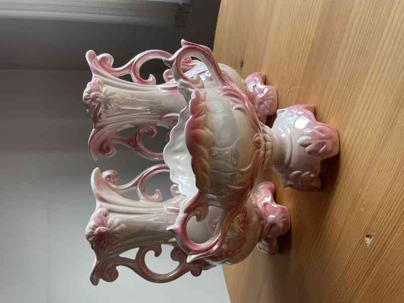 Dekorativní vázy – sada 3 ks, zdobené (retro styl) - foto 3