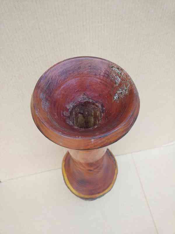 Dekorace - starší dřevěná váza - nabídka - foto 5