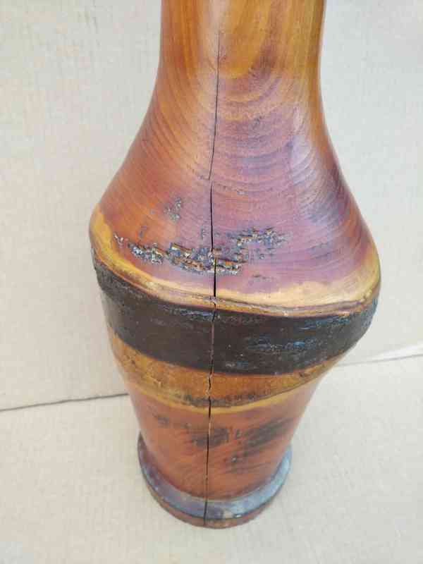 Dekorace - starší dřevěná váza - nabídka - foto 7