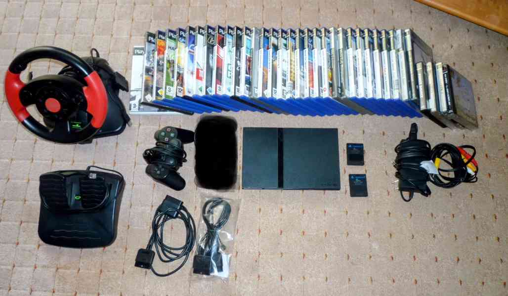PlayStation 2 SLIM kompletní + mnoho příslušenství. - foto 5