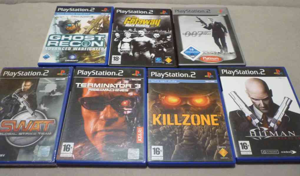 PlayStation 2 SLIM kompletní + mnoho příslušenství. - foto 3