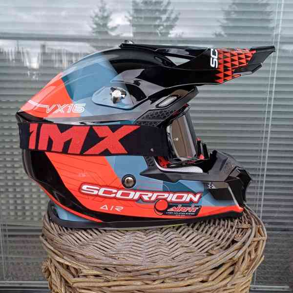Motokrosová přilba Scorpion VX-16 + brýle - foto 4