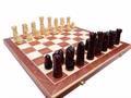 dřevěné šachy vyřezávané ZAMKOWE velké 106A mad - foto 2