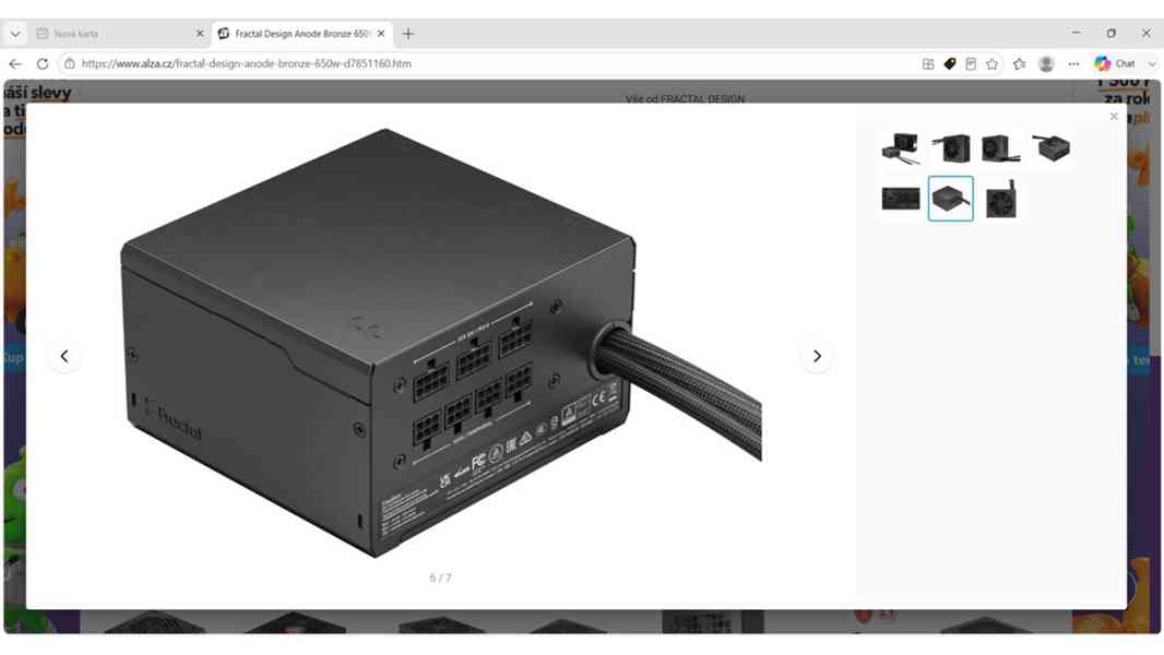 Počítačový zdroj Fractal Design Anode Bronze 650W - foto 6