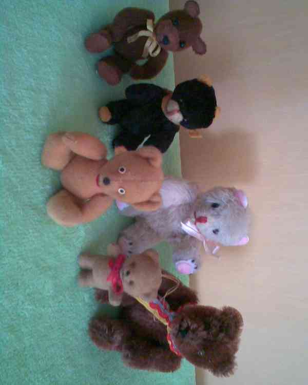 Retro sbírka krásných malých medvídků - foto 3