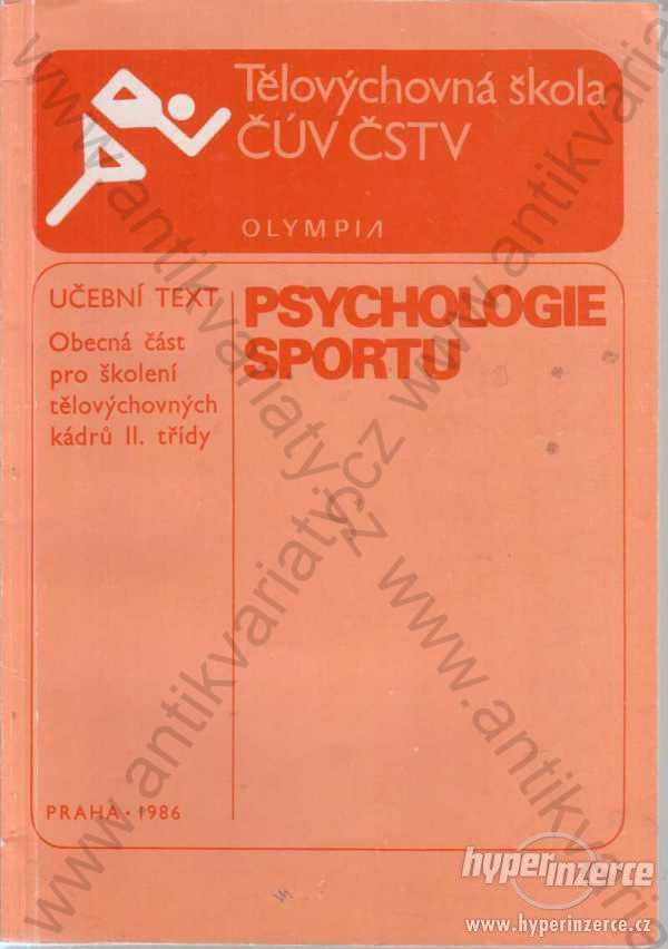Psychologie sportu Olympia, Praha 1986 - foto 1