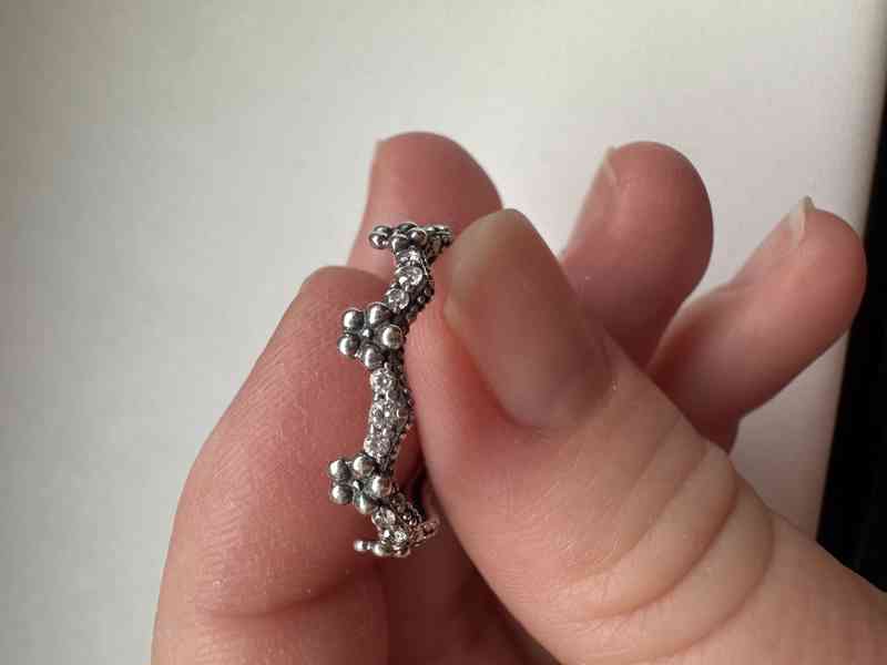Pandora stříbrný prsten Květinová koruna (vel. 52 / 16,6 mm) - foto 1