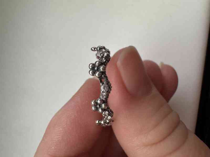 Pandora stříbrný prsten Květinová koruna (vel. 52 / 16,6 mm) - foto 5