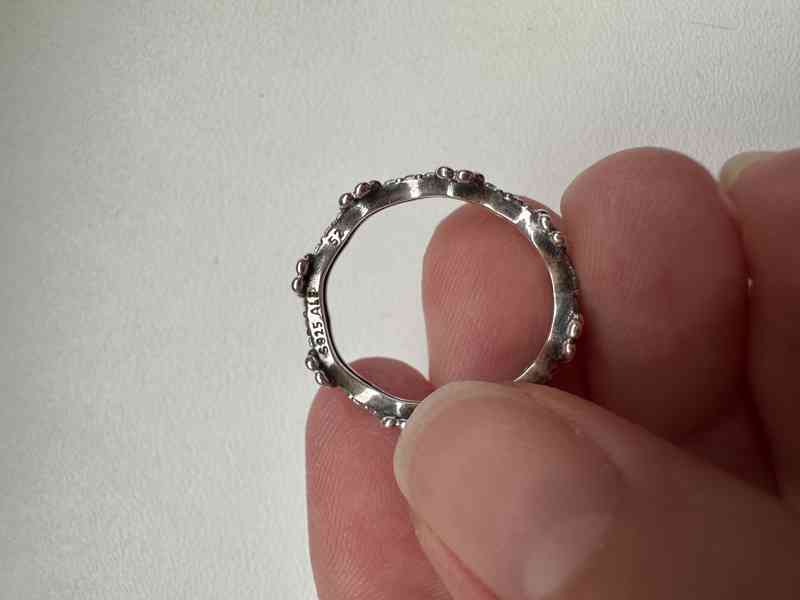 Pandora stříbrný prsten Květinová koruna (vel. 52 / 16,6 mm) - foto 2