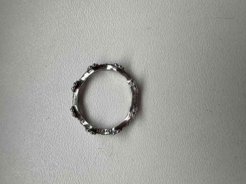 Pandora stříbrný prsten Květinová koruna (vel. 52 / 16,6 mm) - foto 3