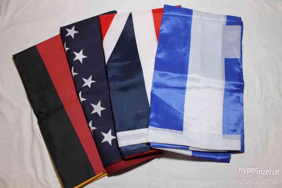Vlajky DE, USA, UK a GR - foto 1