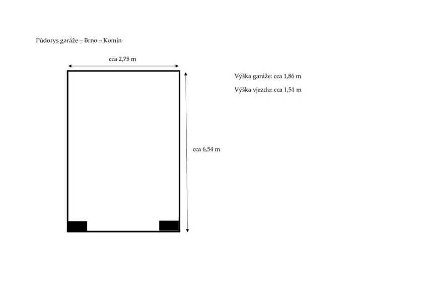 NABÍDKA PRONÁJMU GARÁŽE  V BRNĚ – KOMÍNĚ, NA ULICI ŘEZÁČOVA - foto 2