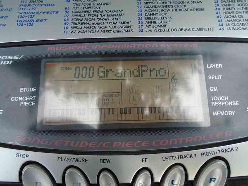 Elektrické klávesy Casio CTK 573 pěkné funkční 61 kláves - foto 7