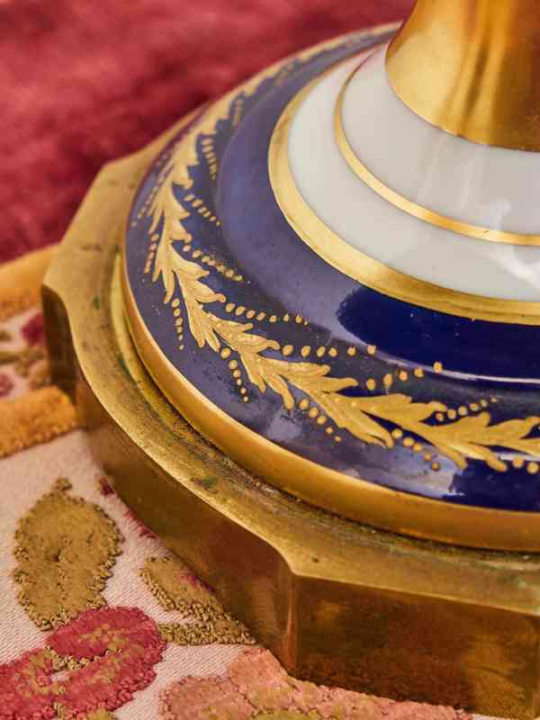 Francouzský ručně malovaný porcelánový nástolec – Porcelaine - foto 10