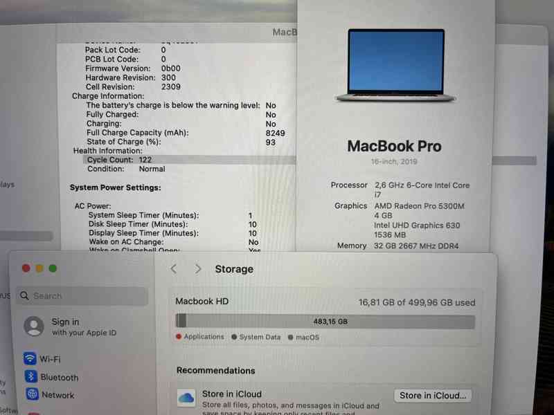 Apple Macbook Pro 16" 2019 i7/512GB/32GB touchbar A2141 - foto 4