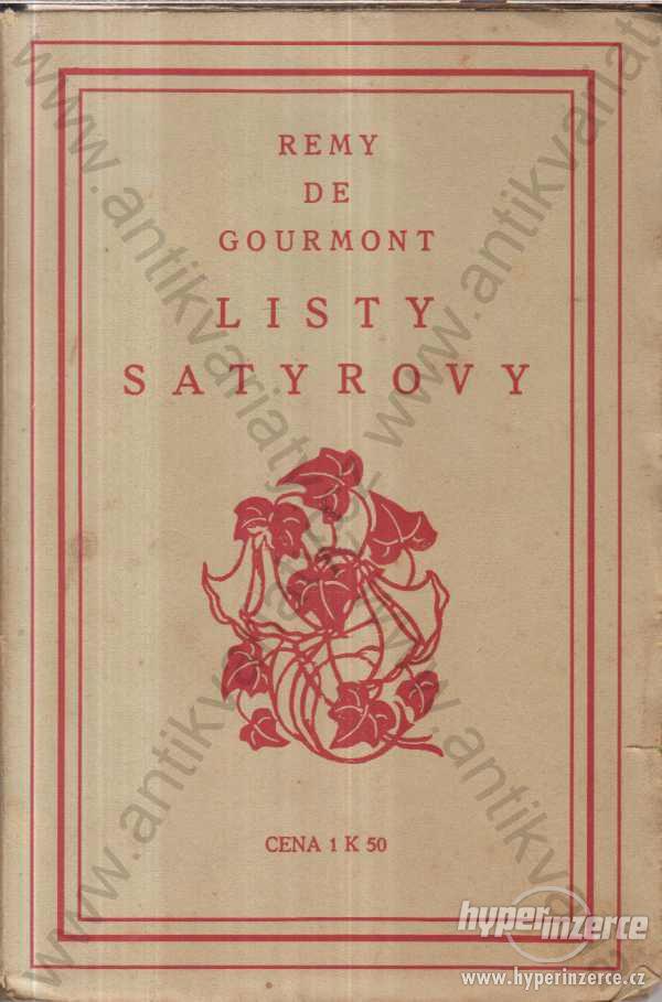 Listy Satyrovy Remy de Gourmont 1915 - foto 1