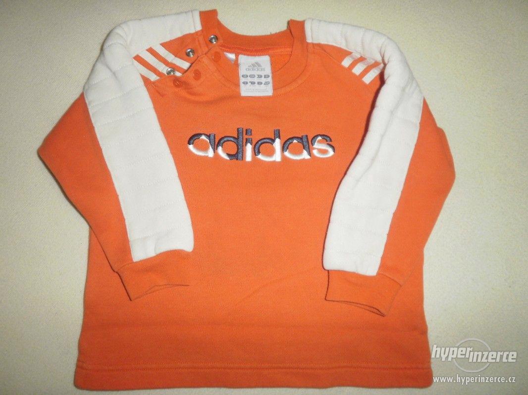 Oranžová mikina Adidas - foto 1