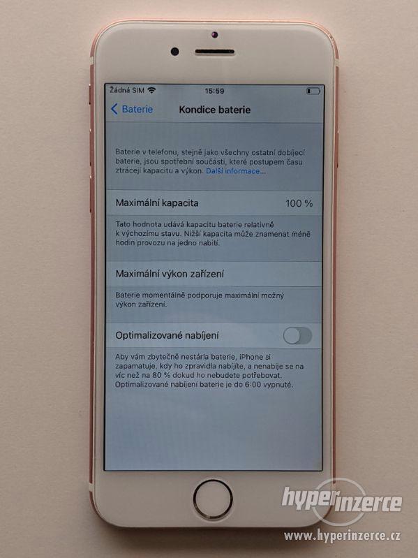 iPhone 6s 16GB rose gold, baterie 100% záruka 6 měsícu - foto 4