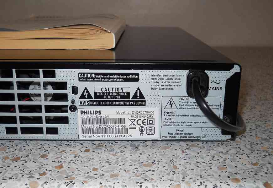 DVD rekordér Philips DVDR5570 - foto 7