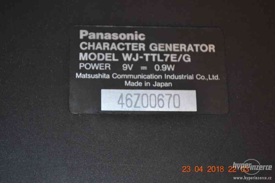 Panasonic Generátor znaků WJ-TTL7E / G - foto 2