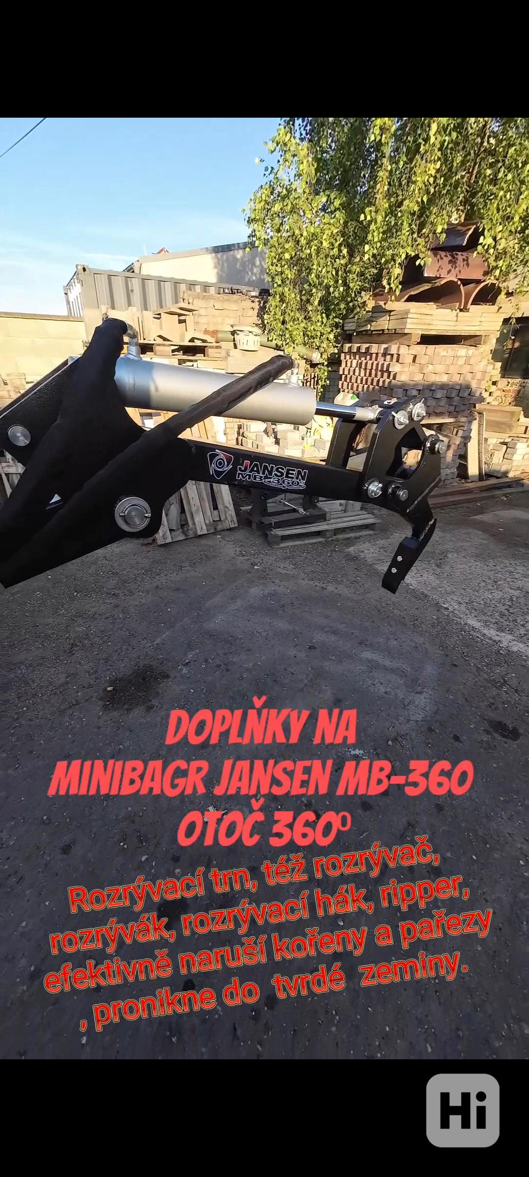 Minibagr Jansen MB-360°  benzínový kráčející bagr - foto 1