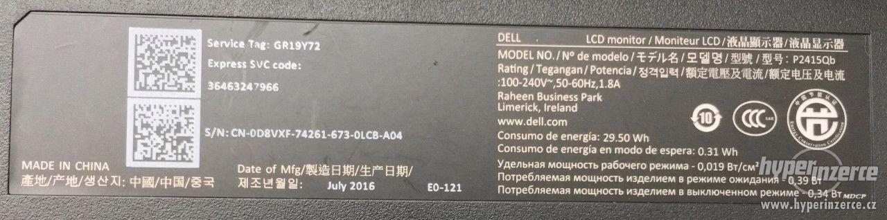 24" 4K LCD - Dell P2415Q - foto 4