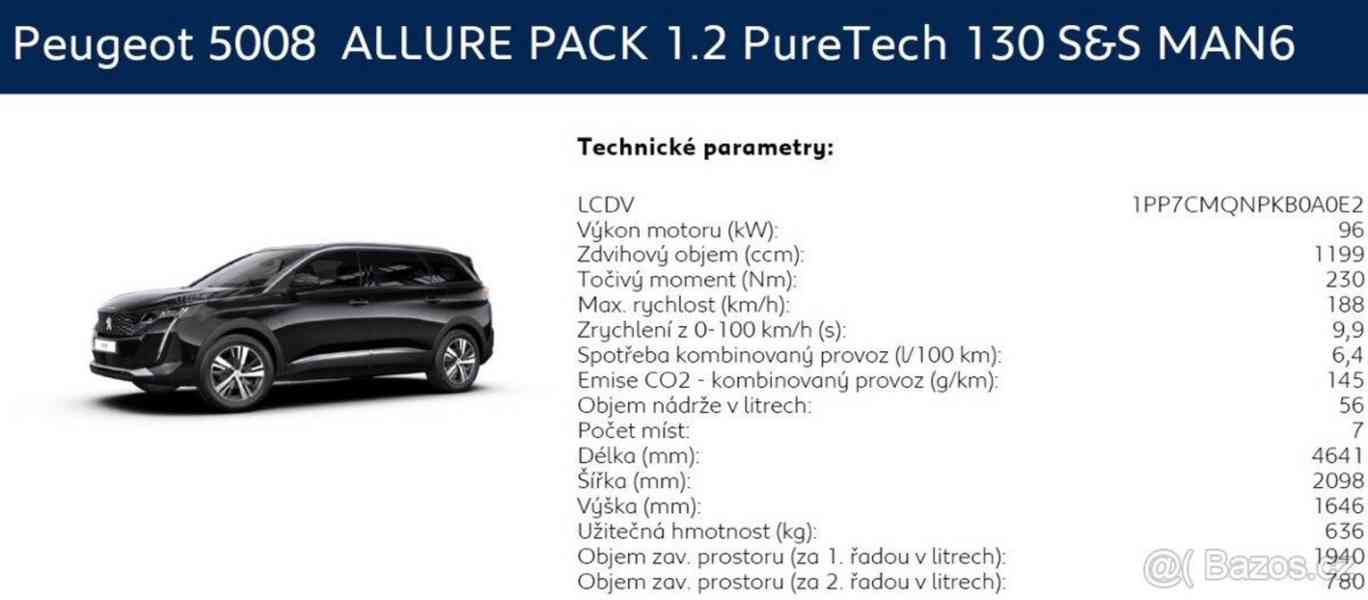 Peugeot 5008 1,2 ALLURE PACK  PureTech 130 S&S MAN6  ALLURE  - foto 8