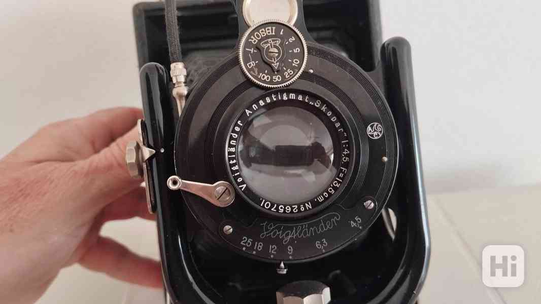 Historický VELKÝ fotoaparát Voigtländer VAG Skopar 4,5/13,5 - foto 12
