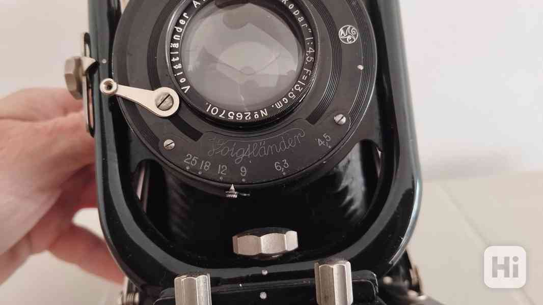 Historický VELKÝ fotoaparát Voigtländer VAG Skopar 4,5/13,5 - foto 11