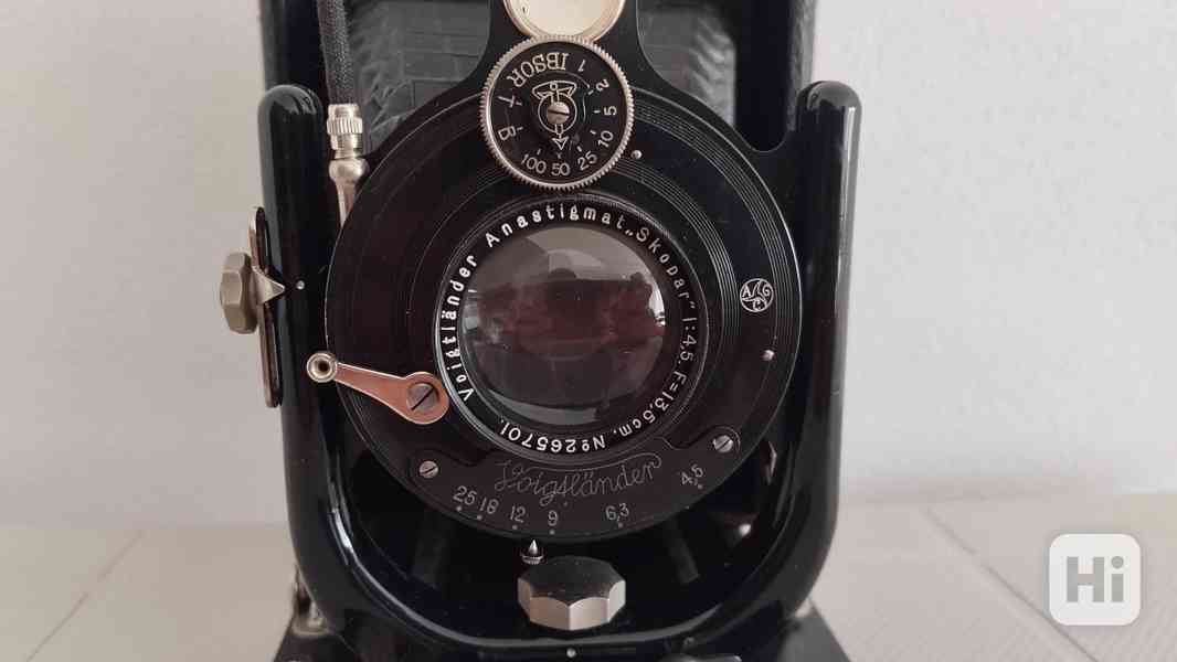 Historický VELKÝ fotoaparát Voigtländer VAG Skopar 4,5/13,5 - foto 17