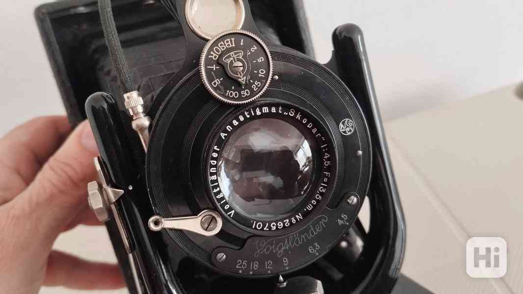 Historický VELKÝ fotoaparát Voigtländer VAG Skopar 4,5/13,5 - foto 10