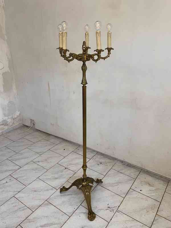 Starožitná mosazná lampa - foto 1
