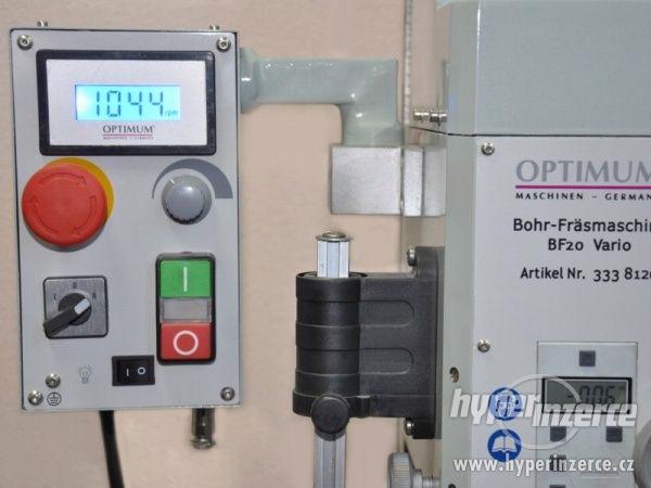Vrtačko frézka na kov Optimum BF20Vario - stolní - foto 3