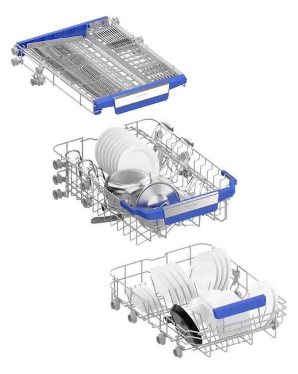Prodám myčku SIGURO DW-F453S Efficlean, šířka 45cm, stříbrná - foto 3