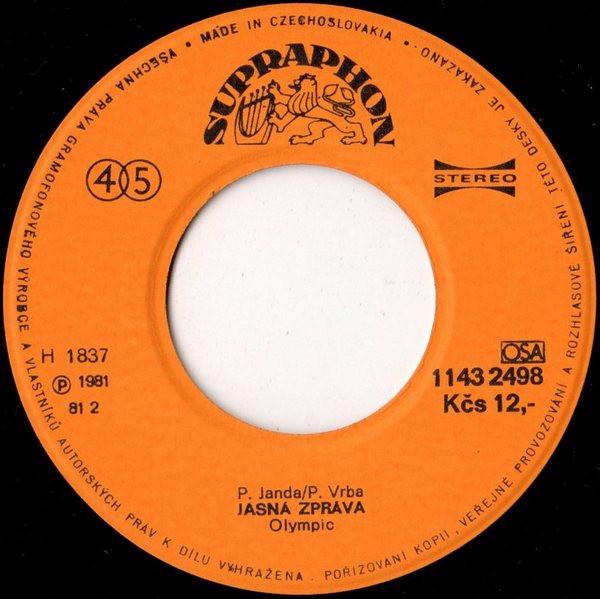 Olympic – Jasná zpráva • Já je znám (SP)  - foto 3