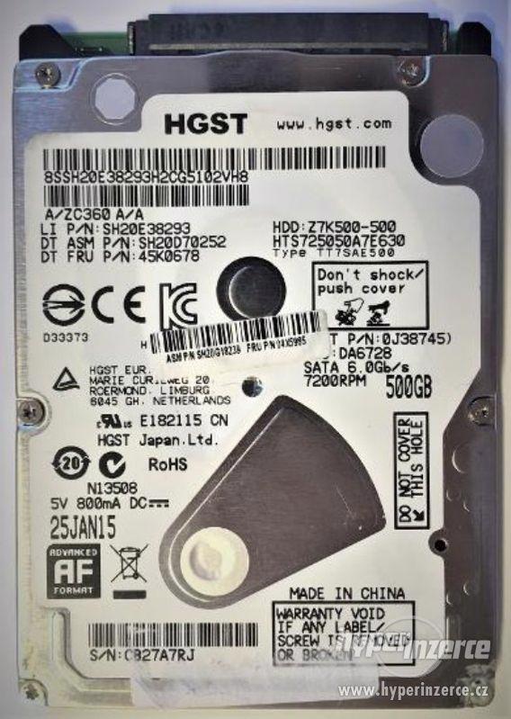HDD do NB HGST HTS725050A7E630 500GB SATA III 7200ot.