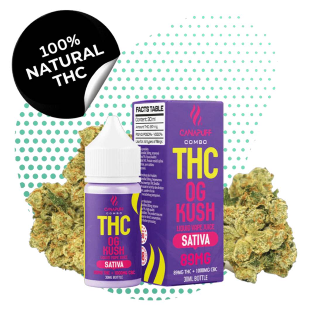 CanaPuff THC+ liquid OG Kush In Kohat - 03000291543